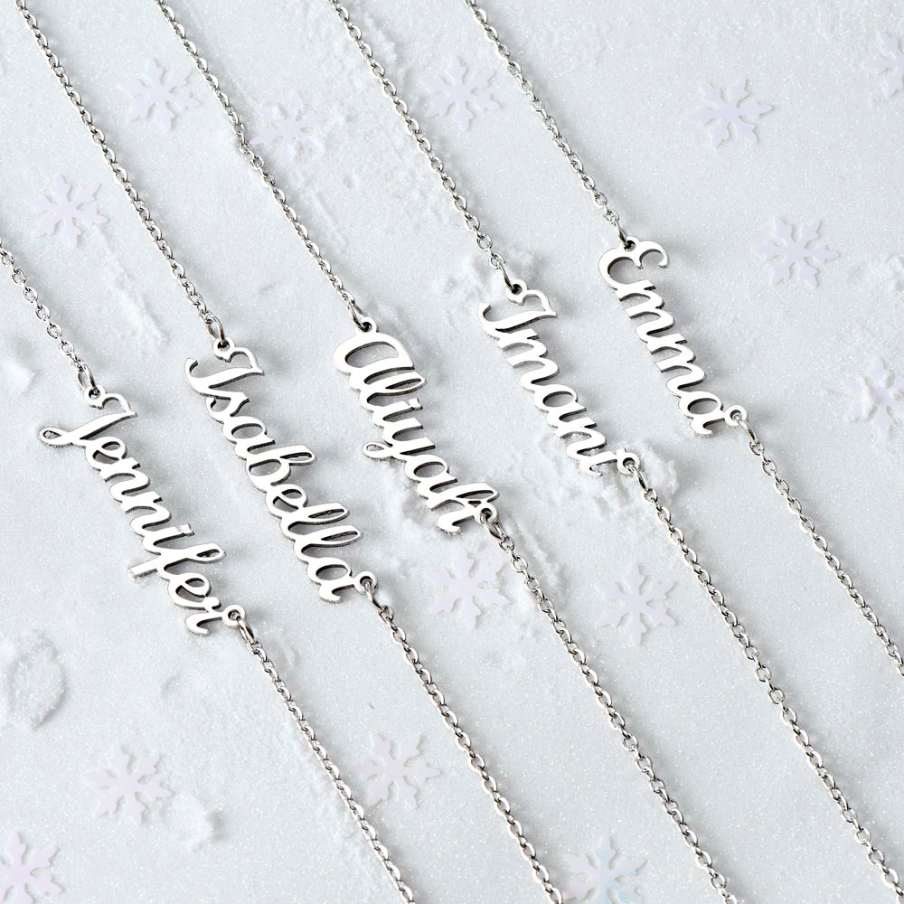 To My Daughter, From Your Proud Dad: Personalized Name Necklace