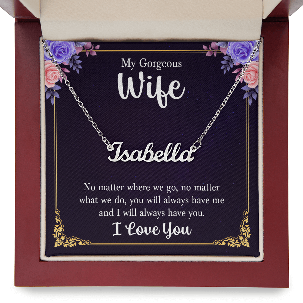 Wife Name Necklace