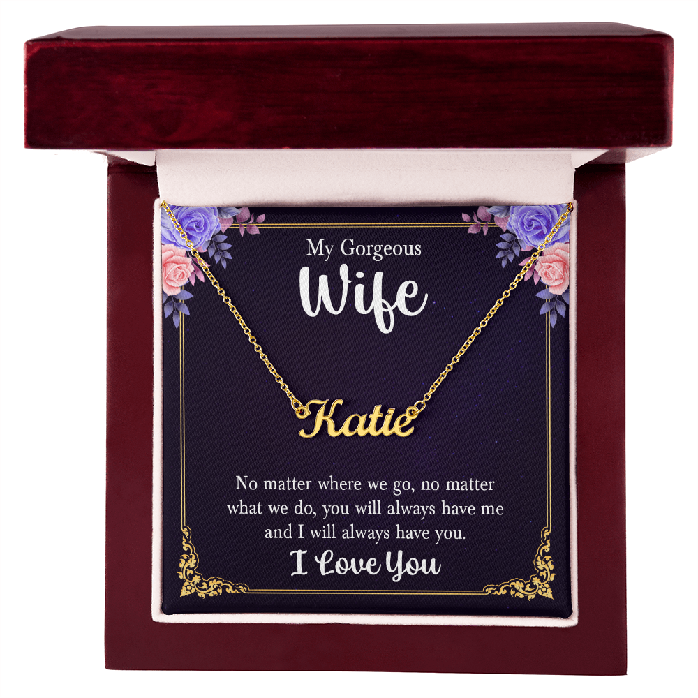Wife Name Necklace