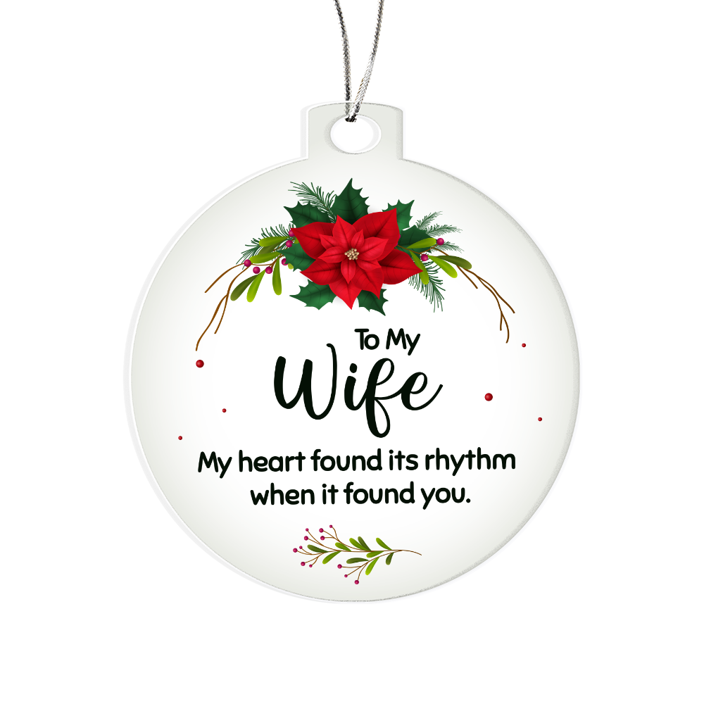 Romantic Christmas Ornament for Wife