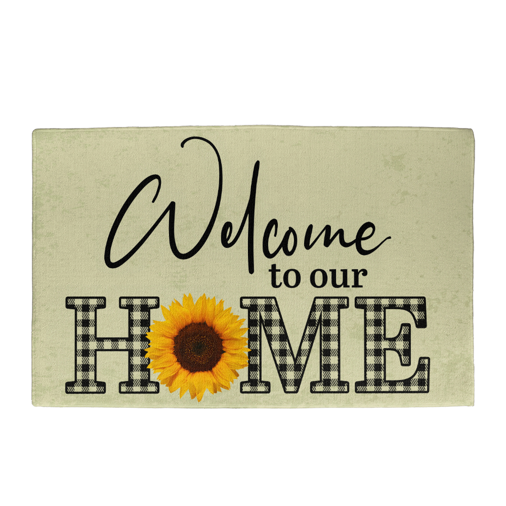 Welcome to Our Home” Doormat, Rustic Farmhouse Home Decor