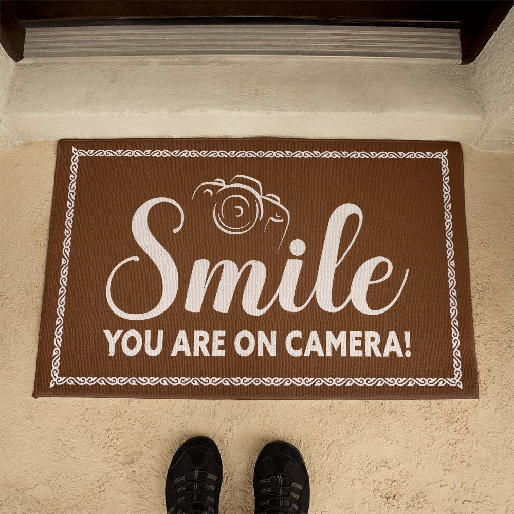 Funny Security Welcome Mat