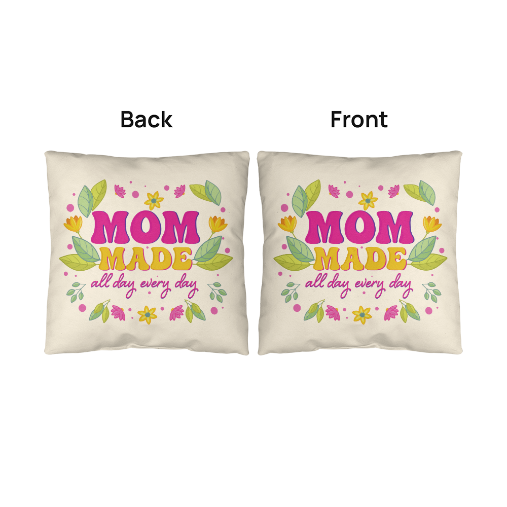 Floral Throw Pillow for Mother’s Day, Birthday, Christmas or Cozy Home Decor