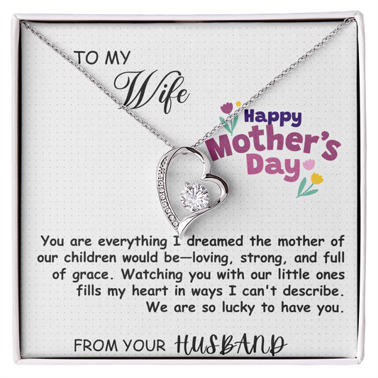Forever Love Necklace , Mother's Day Gift from Husband to Wife