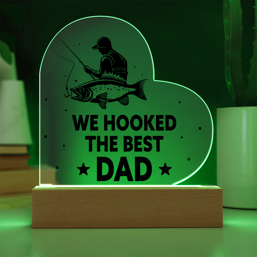 The Perfect Catch: Light Up Your Dad's Heart with This Custom Plaque