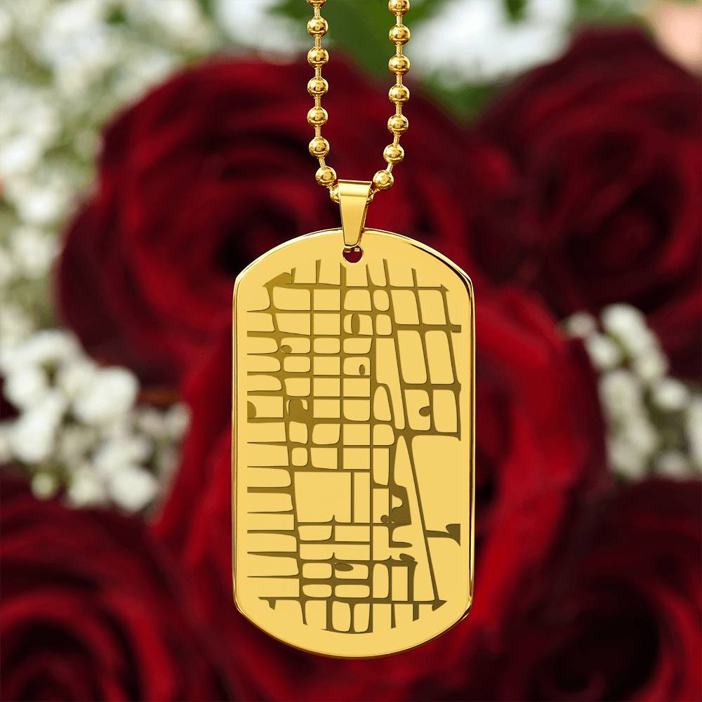 Personalized Map Coordinates Necklace from Wife