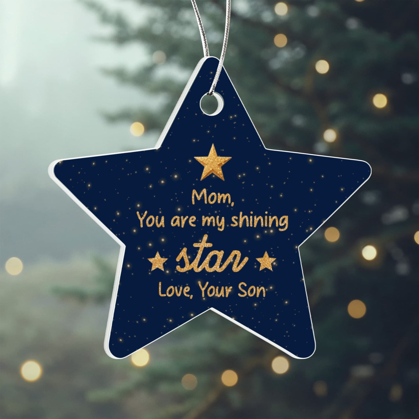 Gift for Mom from Son Christmas Ornament