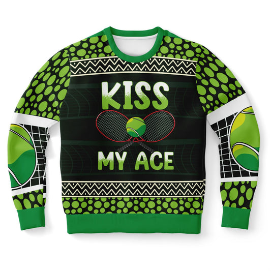 Kiss My Ace Tennis Ugly Sweater