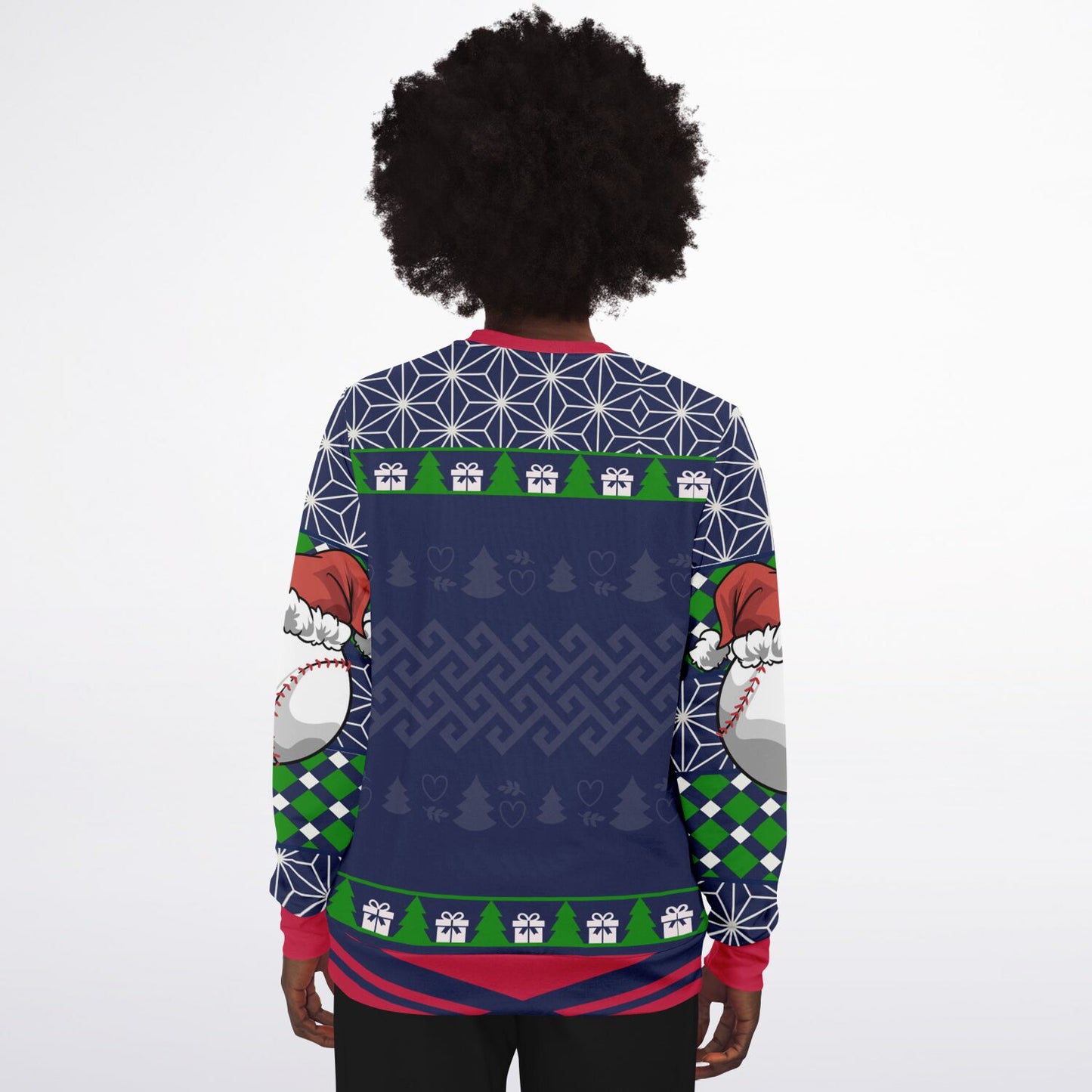 I’ll Be Home for Christmas Baseball Ugly Sweater
