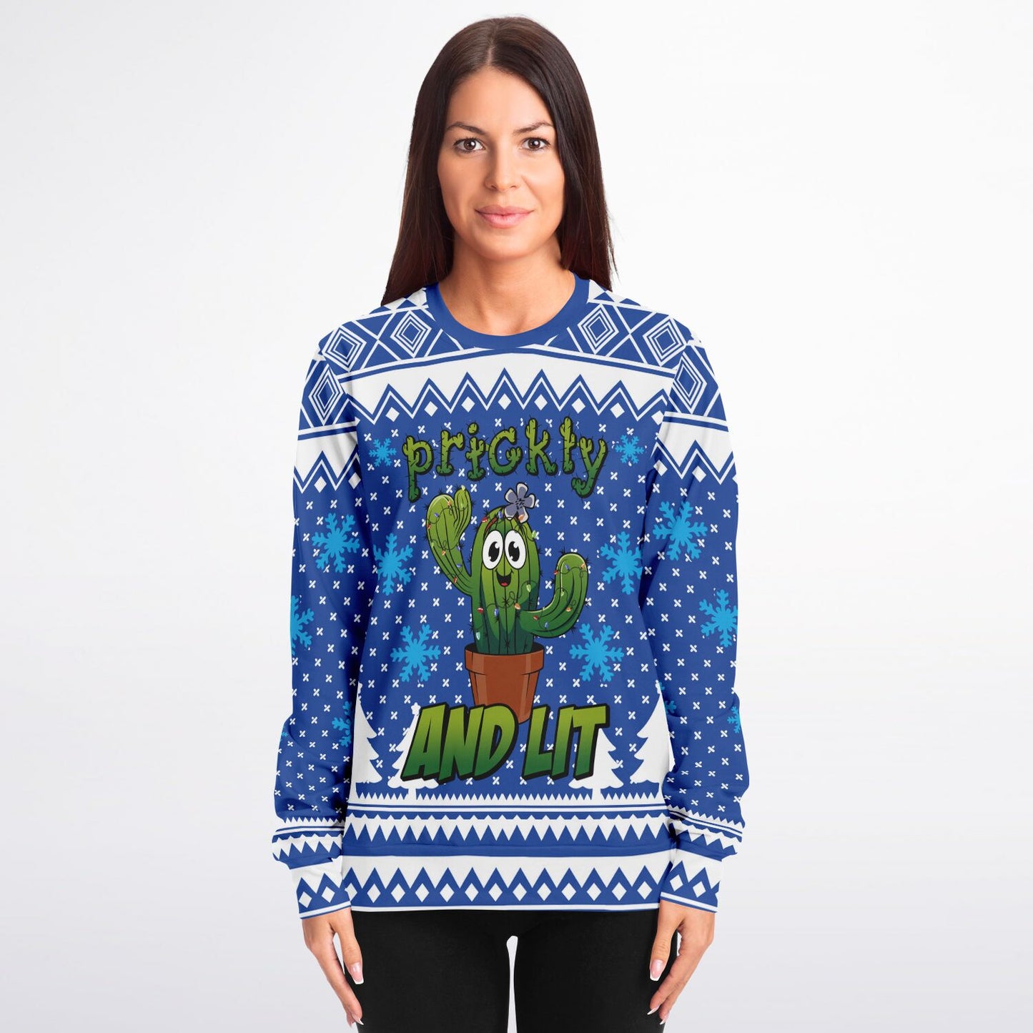Prickly and Lit Ugly Sweater