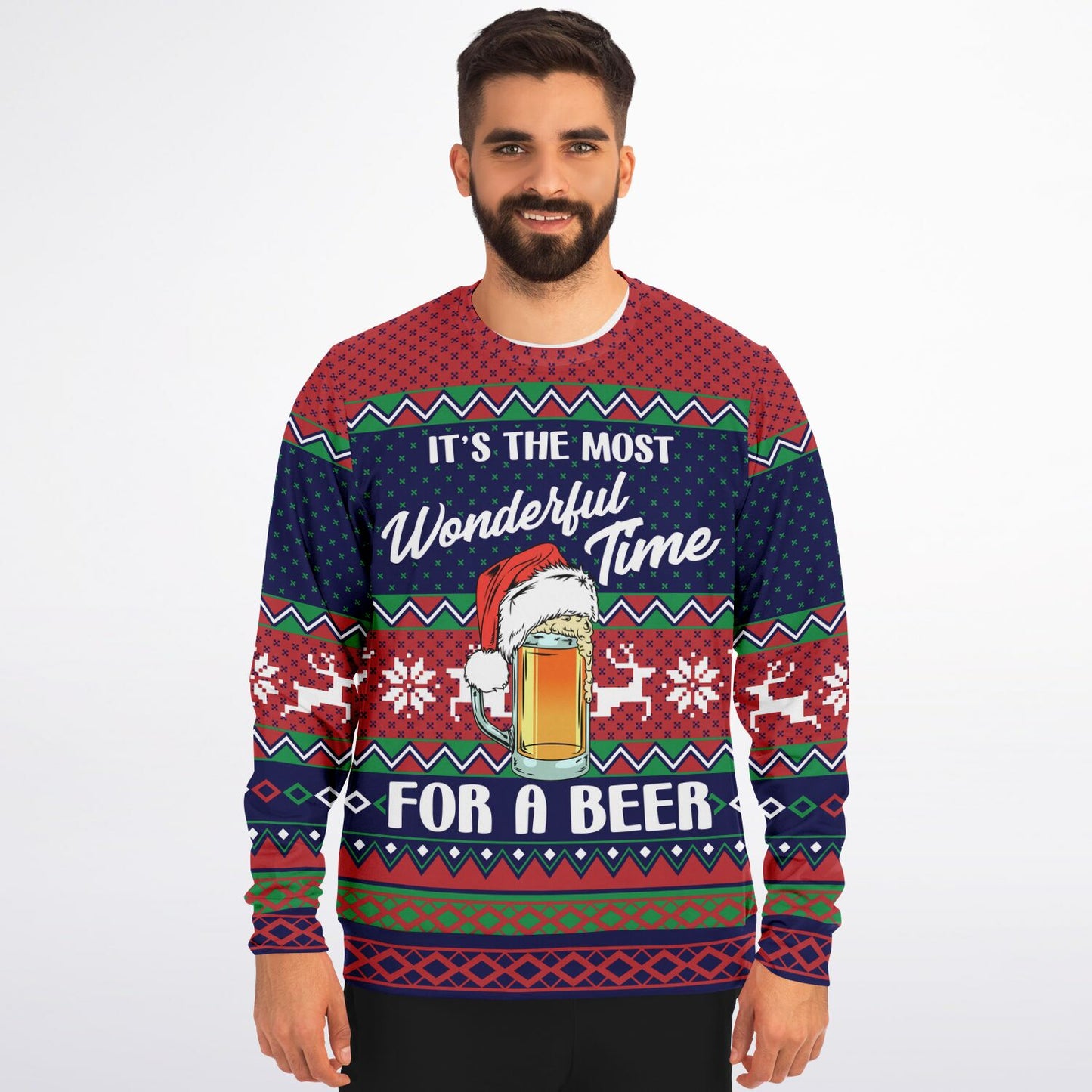 Wonderful time for a beer Ugly Sweater